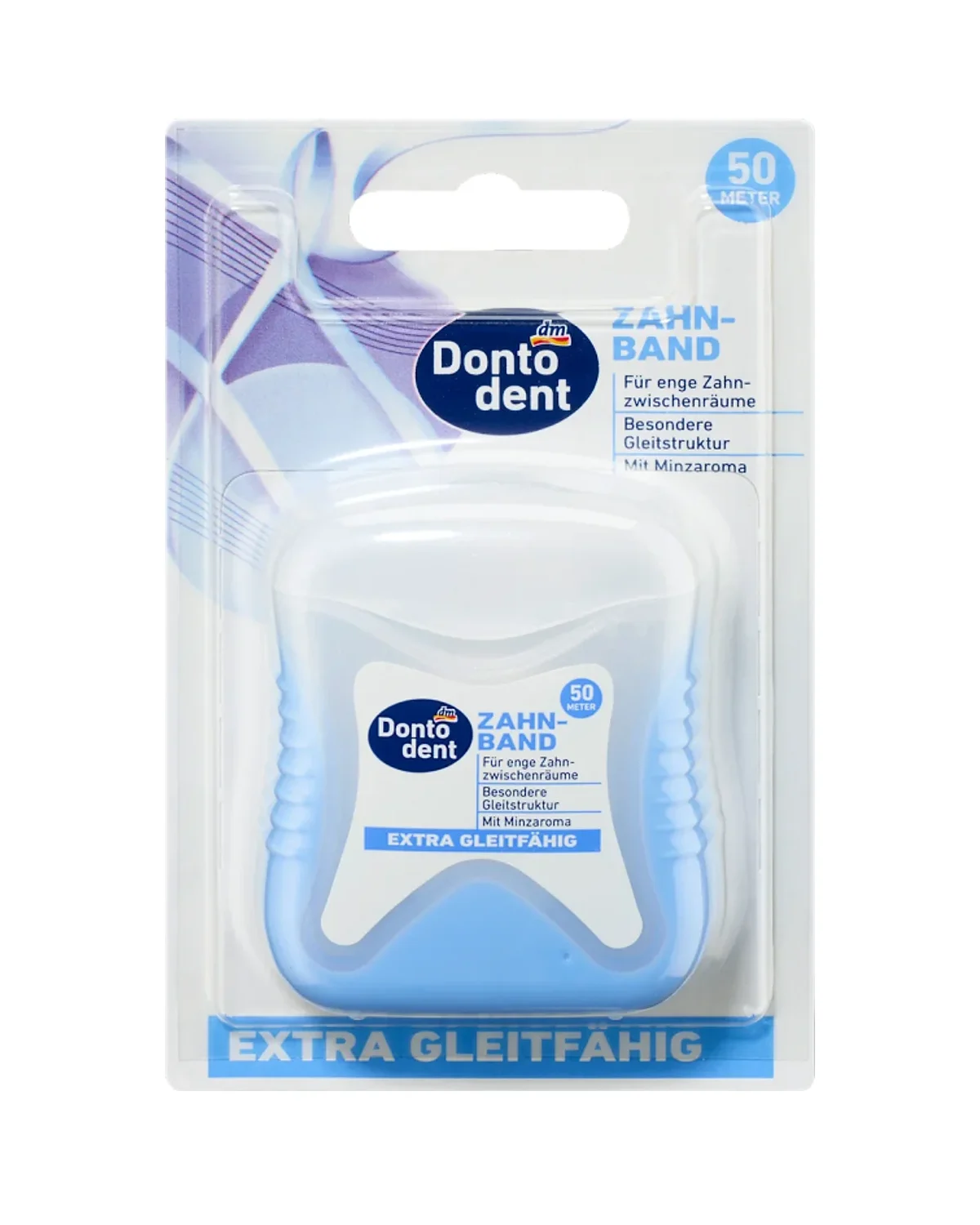 Dontodent Extra Glide Toothed Dental Tape 50 m