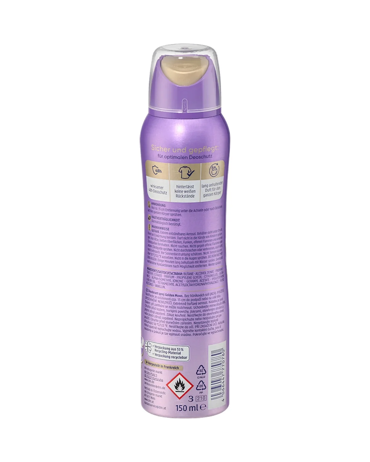 بخاخ مزيل عرق معطر Balea Parfum Deodorant 150 ml Golden Moon