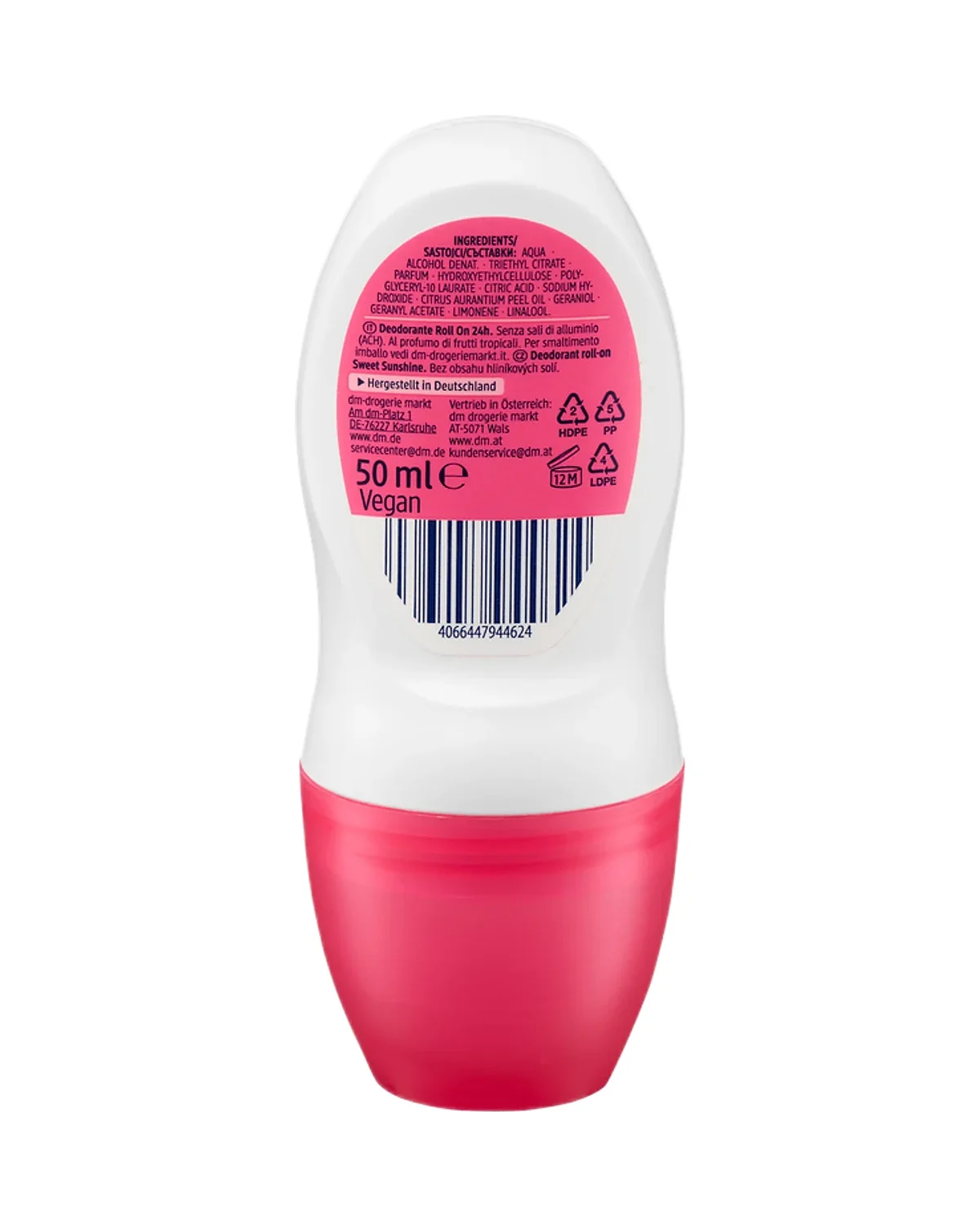 رول أون مزيل عرق برائحة Sweet Sunshine Balea 50 ml