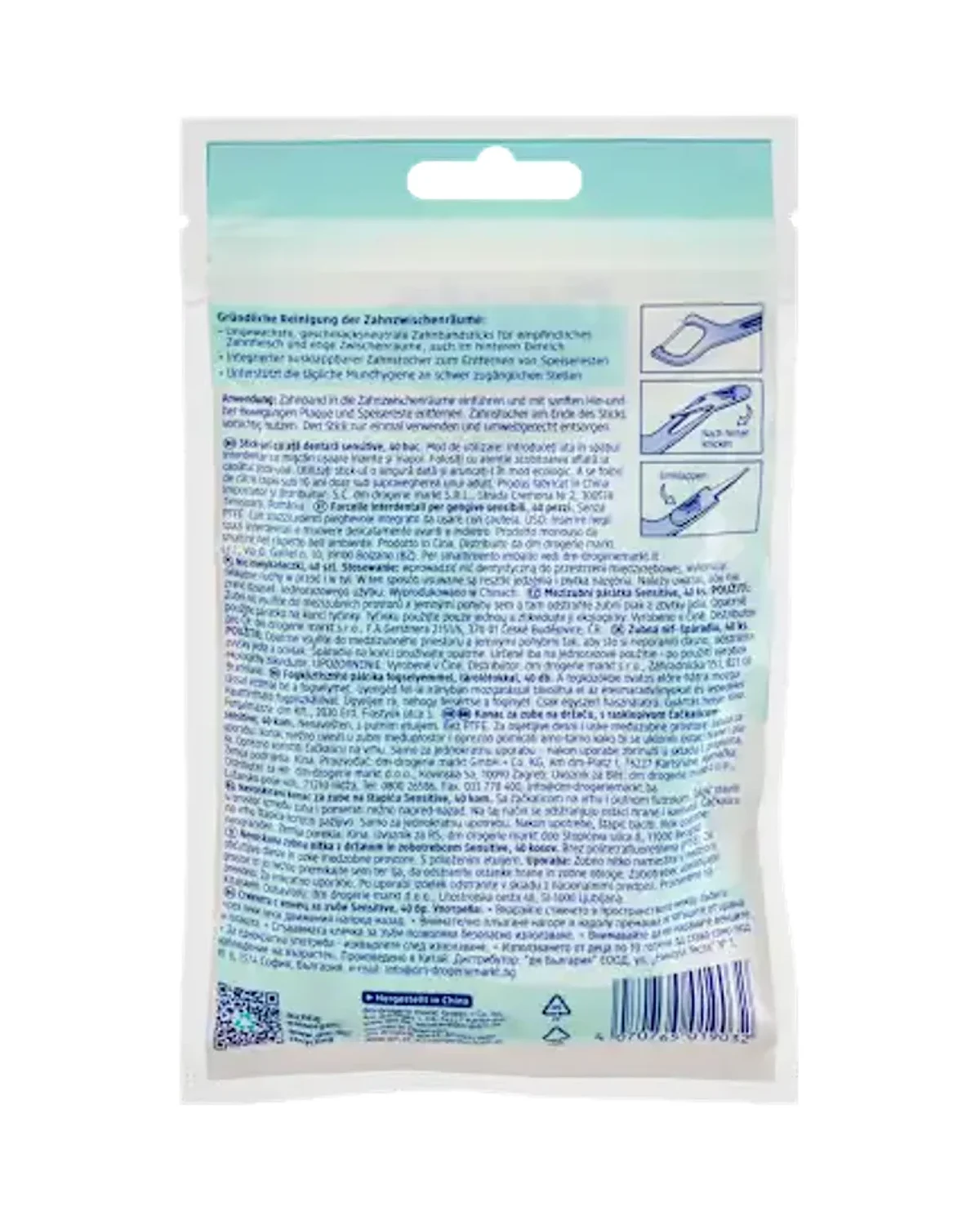 Dontodent Sensitive Dental Floss Sticks 40 stick