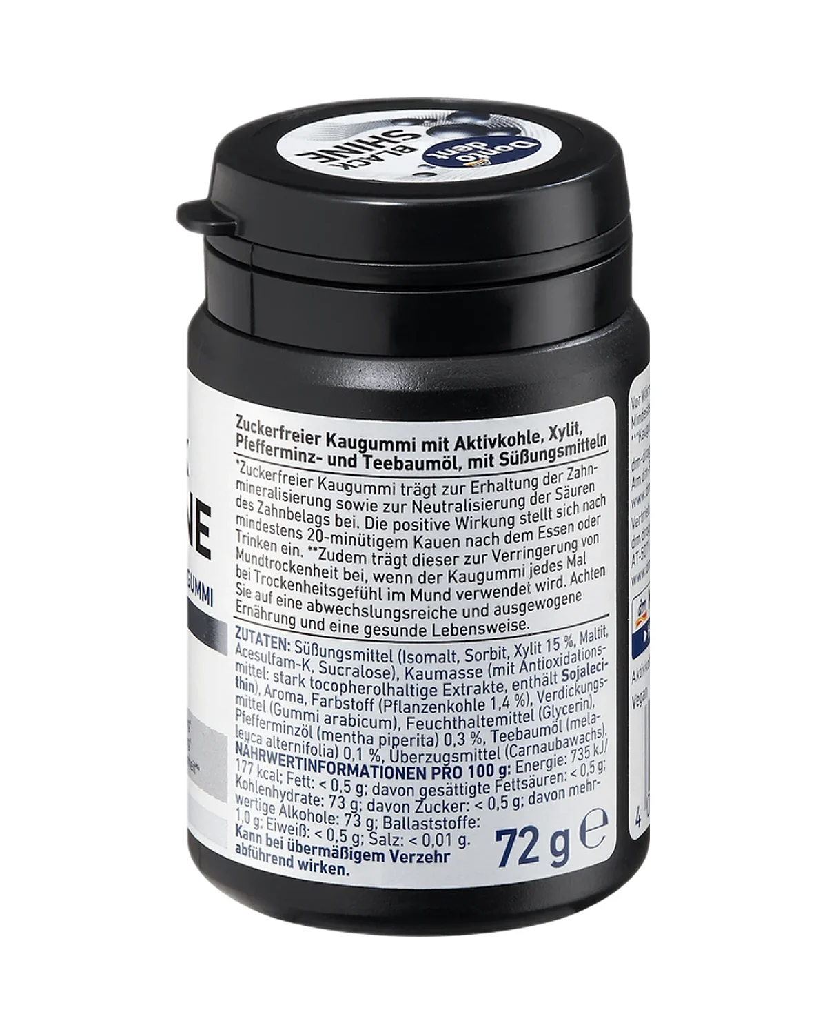 علكة Dontodent Black Shine 1 g