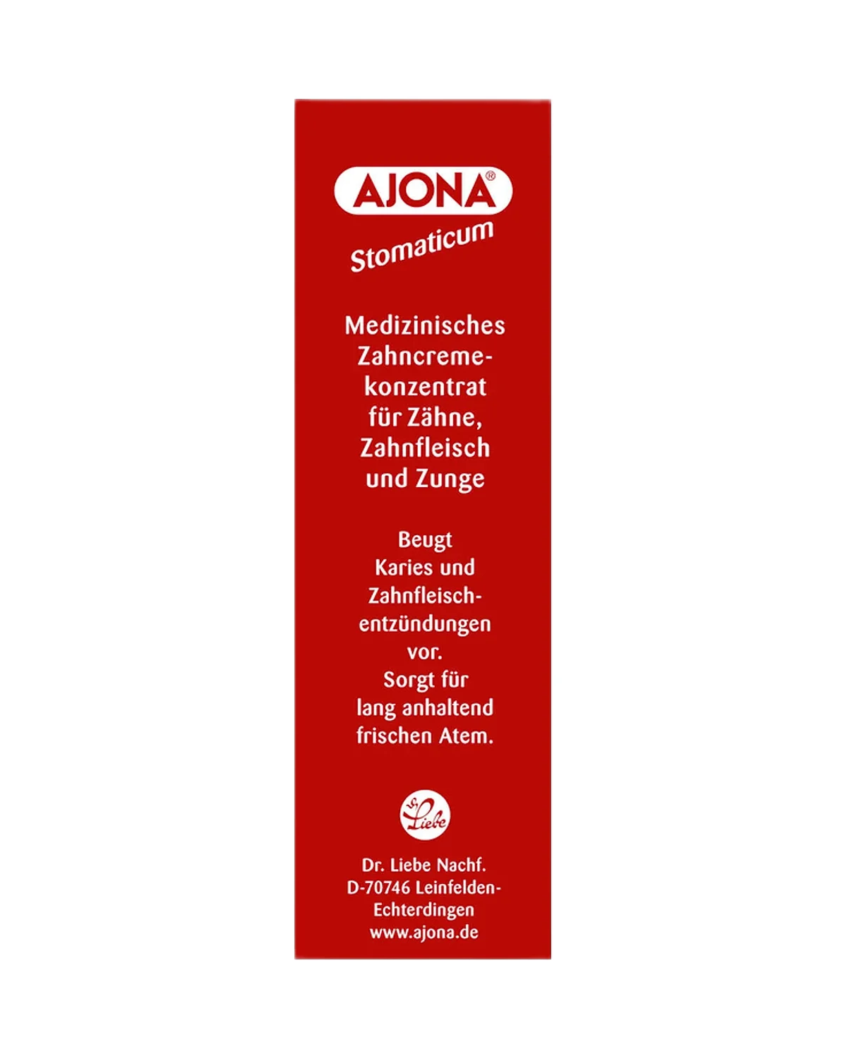 معجون أسنان مركز خالٍ من الفلورايد AJONA 25 ml