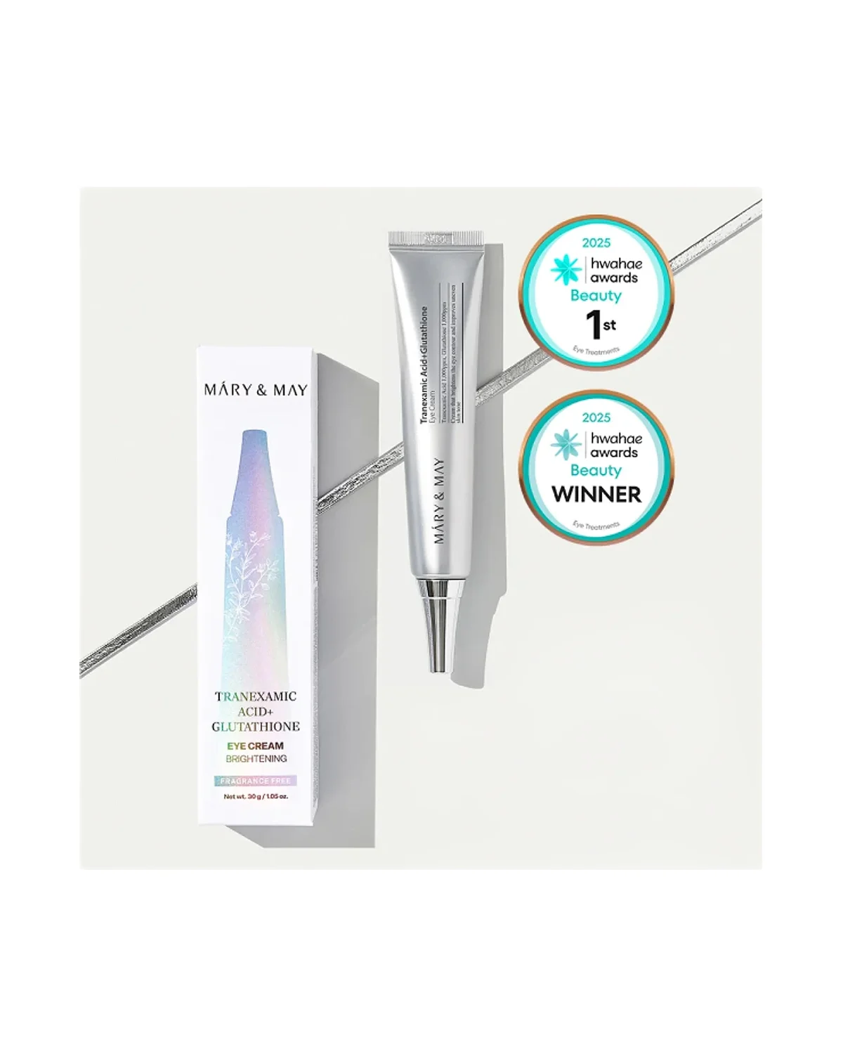 كريم للعين بحمض الترانيكساميك والجلوتاثيون MARY & MAY 30 ml 30 مل