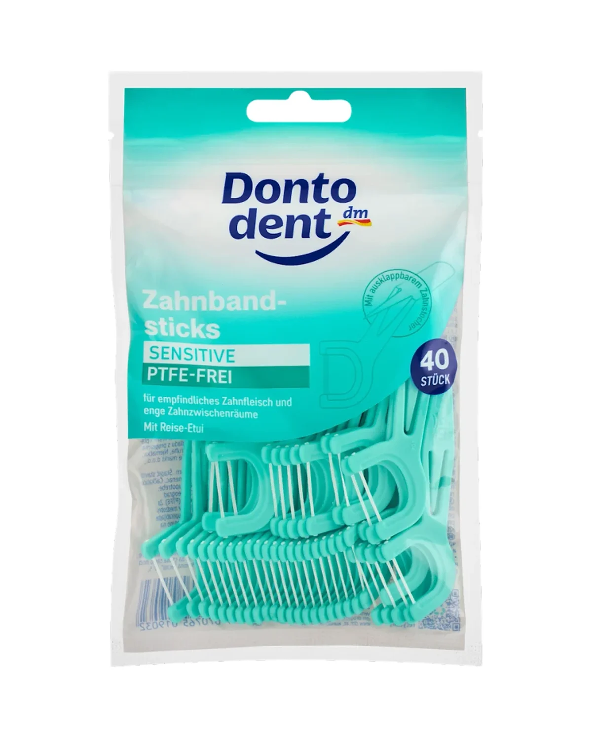 أعواد خيط أسنان للأسنان الحساسة Dontodent Sensitive 40 stick