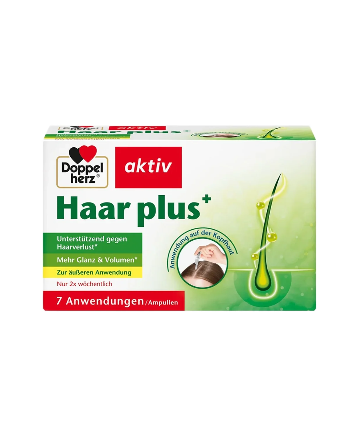 أمبولات لفروة الرأس ضد تساقط الشعر Doppelherz Hair Plus 7 ampoule
